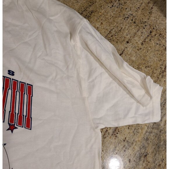 Super Bowl 38 XXXVIII Patriots Panthers Sz M 2003 *misprint T Shirt Houston - Picture 6 of 8